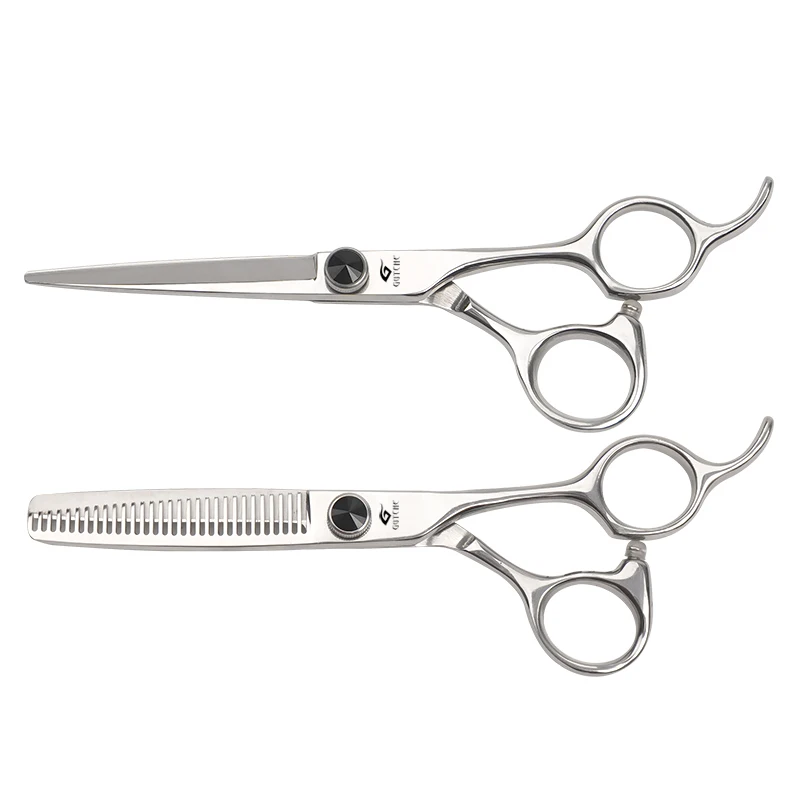 6.0 Salon professional stainless steel hairdressing scissors Single tail hair cutting scissors Barber hair thinning scissors