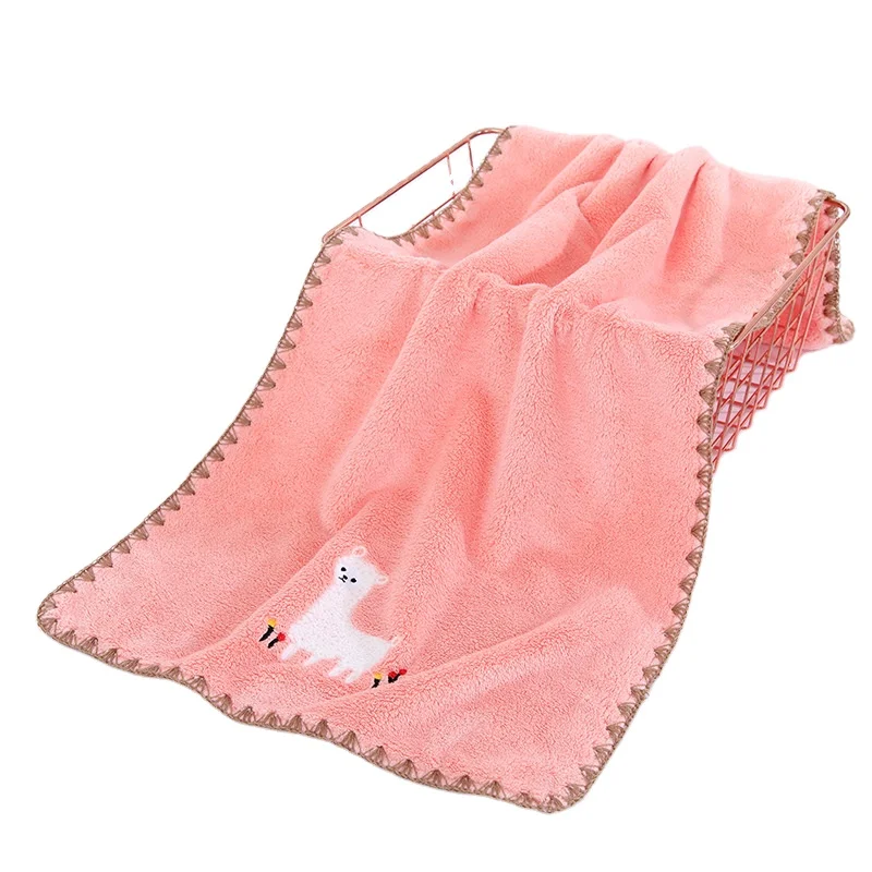 Fashion Cute Animal Pattern Bath Towel Soft and Comfortable Polyester Bath Towel for Children