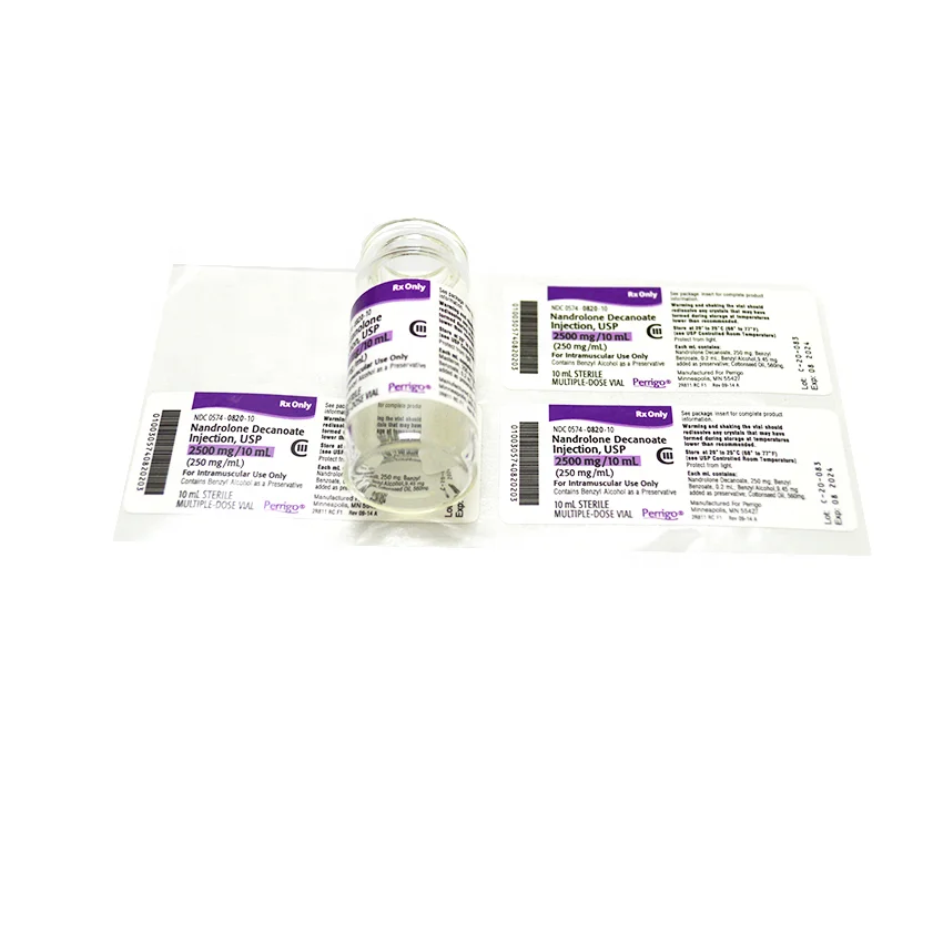 injection deca hologram 2ml 3ml 10ml vial label