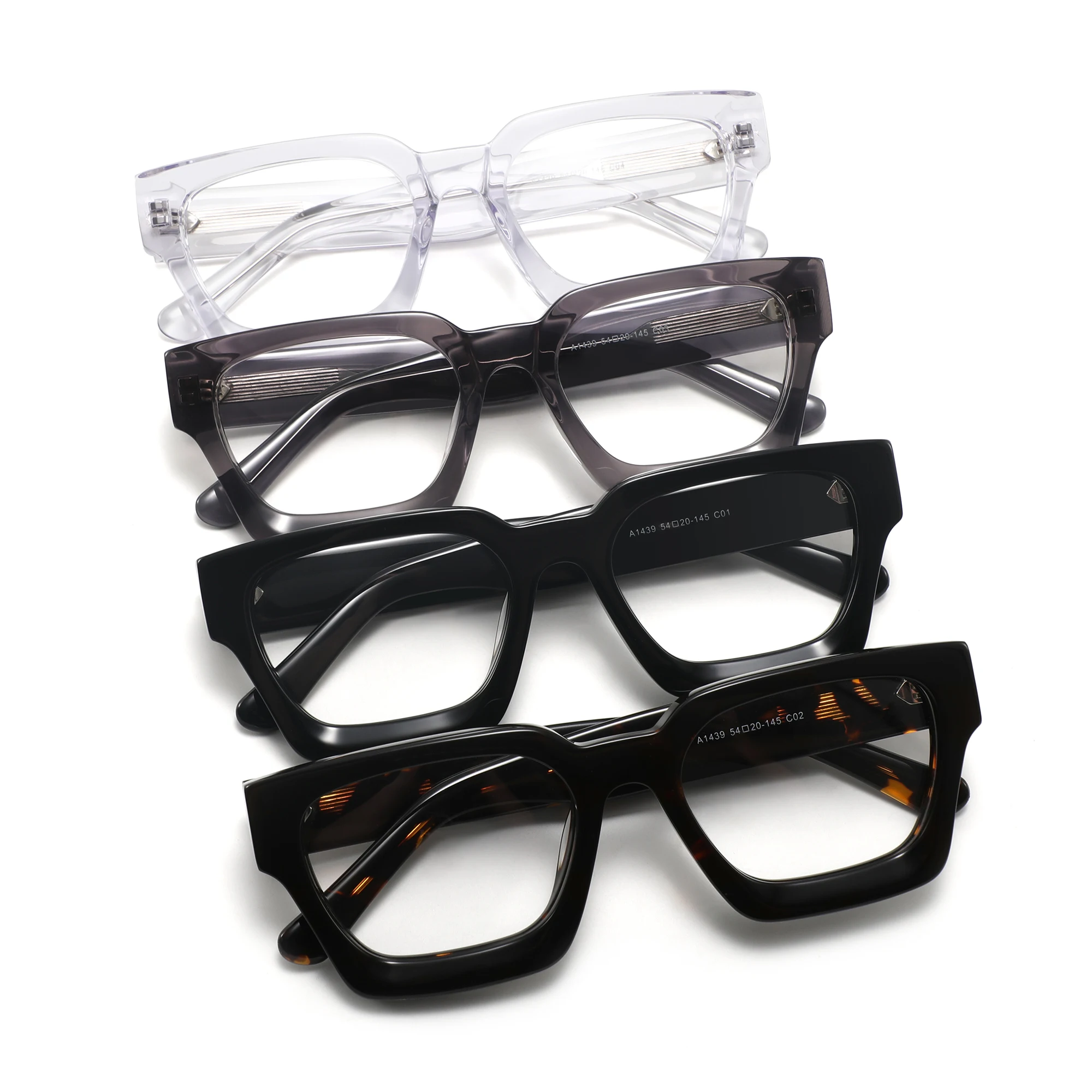 CONCHEN Luxury Acetate Optical Glasses Frame High Quality Custom Logo Eyewear Eyeglasses