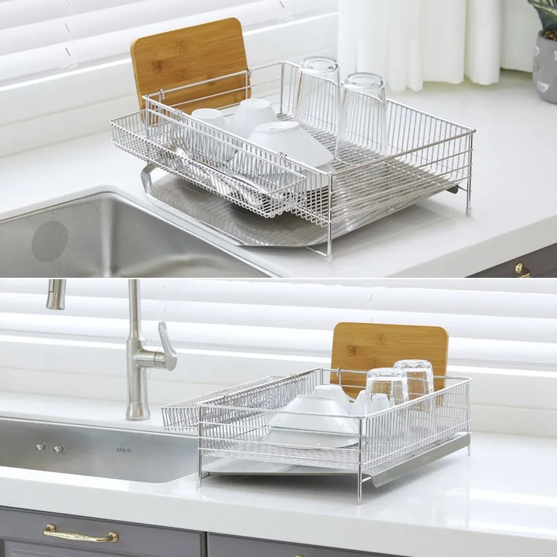 large storage dish drying plate holder dryer utensils dish drain rack kitchen organizer drainer storage rack