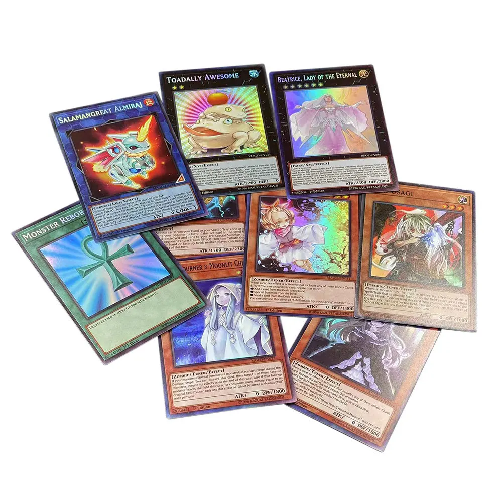 Hot Sale 72pcs/box Yugioh Cartas Trading Card Games English Laser Gold Stamp Anime Yu Gi Oh Card Collection for Kids