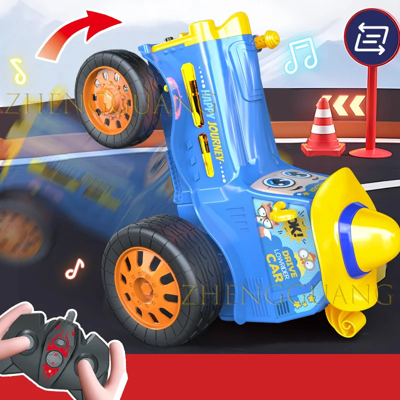Zhengguang Toys New 2.4G Crazy Stunt Jumping Car Funny Electric Remote Control Stunt Dancing Toy Car With Music Light