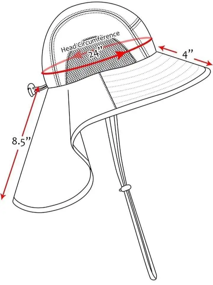 
Camping fishing UV protection neck shade flap hat with neck cover 100 SPF/ UPF 50 block 97.5% or more of sun UV ray 