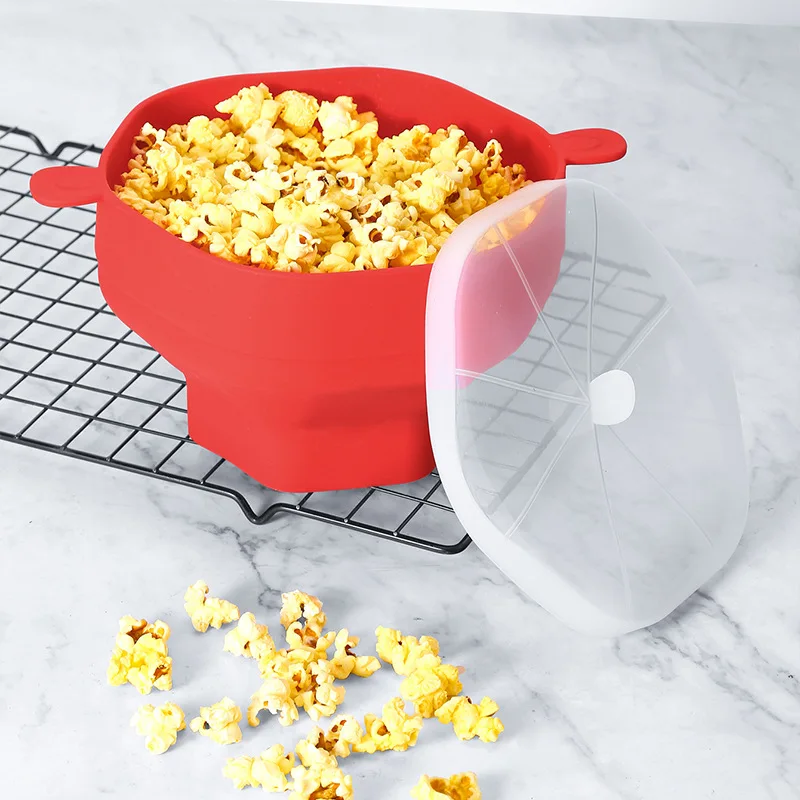 New Product Silicone Popcorn Popping Bowl folding Microwave Silicone Popcorn Maker Bowl