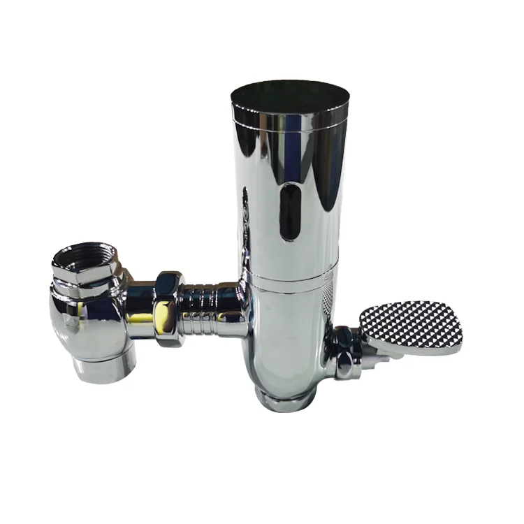 Intelligent Auto Infrared Sensor Toilet Flushometer Valve With Foot Treadle