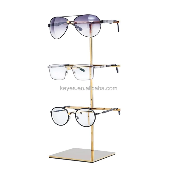 Metal Sunglasses Display Stand Modern 5-Tier Retail Eyewear Holder display racks Commercial Countertop Sunglass Organizer Shelf