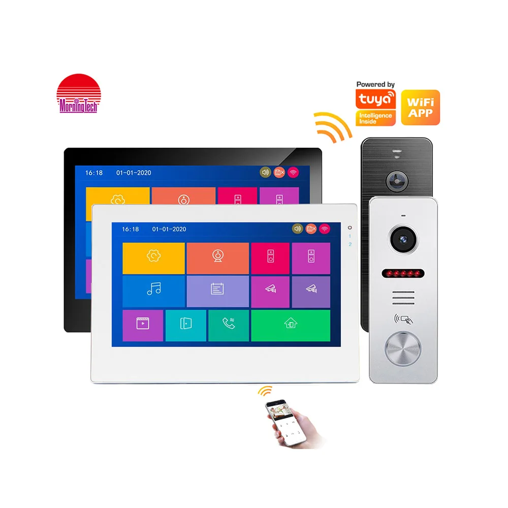 7 inch 1080P ding dong remote control wireless commax wifi video door phone sip doorphone