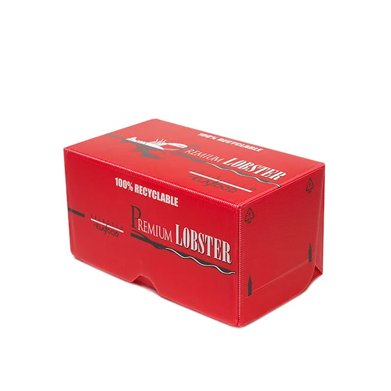 Wholesale Custom Plastic Stackable Hollow Corrugated PP Seafood Box