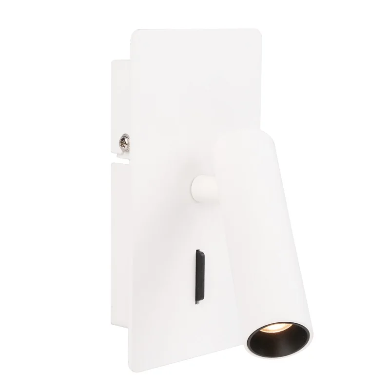 Long Tube Book Dimmable Reading Light Night Lamp 3W Mini Bed Light White Body Lighting Surface Aluminium Alloy