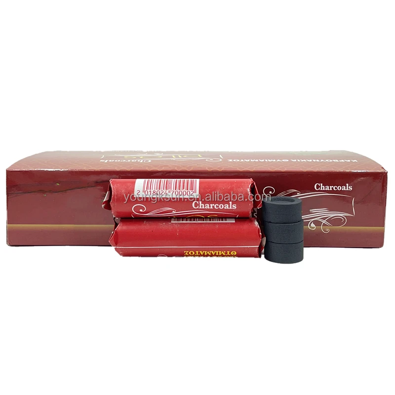 YKS 22mm Greece bakhoor charcoal incense coal shisha bamboo charcoal