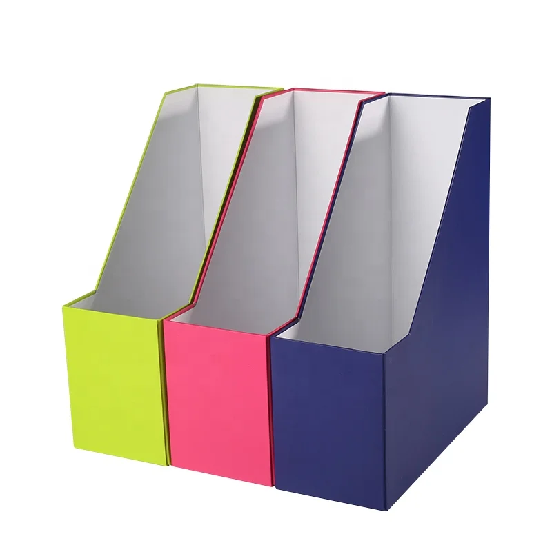 
Desk Magazine Organizer Box Paper Rack Cardboard File Holder 