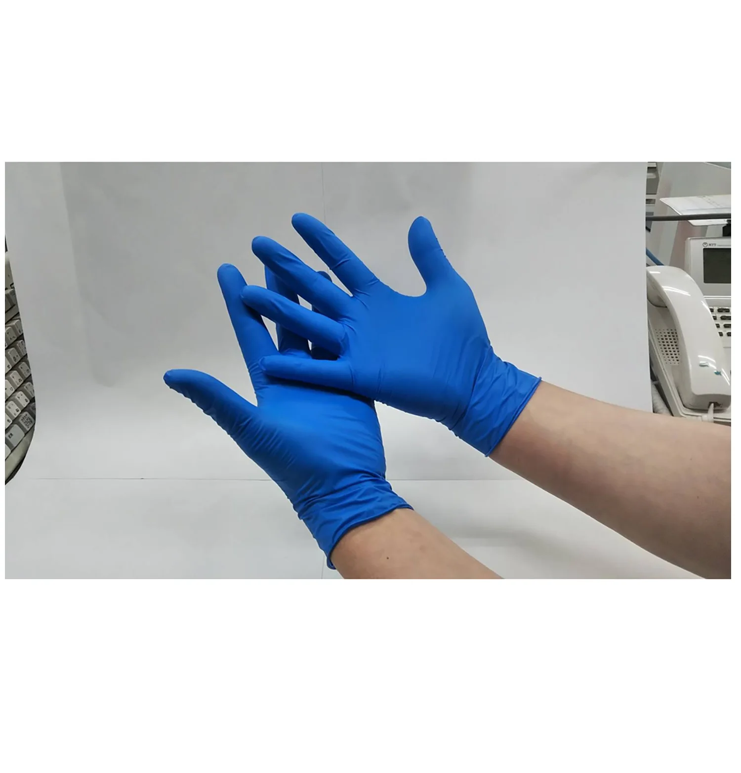 Blue High Quality Japanese Disposable Industrial Cheap Nitrile Hand Gloves