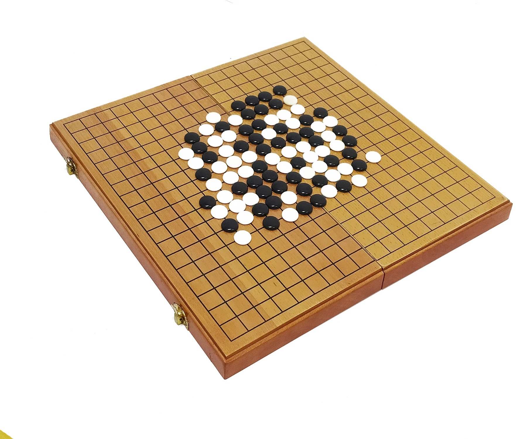 Custom Wooden Folding Board Game Weiqi Chess Game Set
