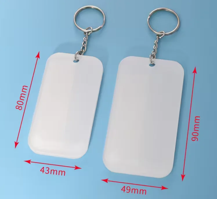 Personalized Bereavement Sympathy Gifts Sublimation Blank Acrylic Keychains Memorial Mobile Keychain