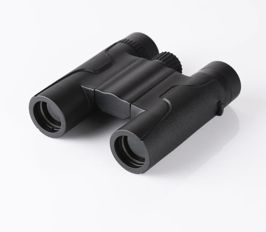Kingopt rubber covering large eyepiece 8x25 compact binoculars for adults camping hiking outdoor sports