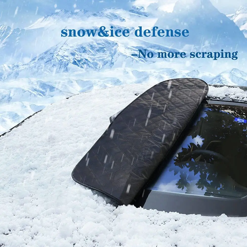 Uv Protection Frost Proof Car Snow Cover Heavy Outdoor Car Windshield Cover Waterproof Car Windscreen Cover