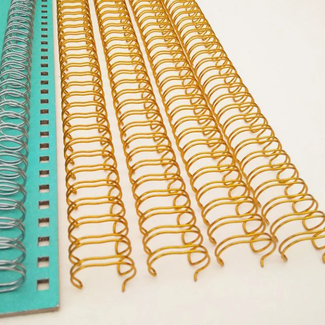 Wholesale Office And School Supplies Metal Binding Coil 4:1, Metal Spiral Binding Coil, Twin Loop Spool Twin Ring Roll