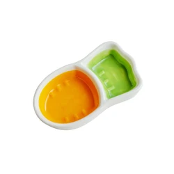 Wholesale 2023 New Style Cartoon Radish Shape Small Sauce Snack Seasoning Ceramic Dish