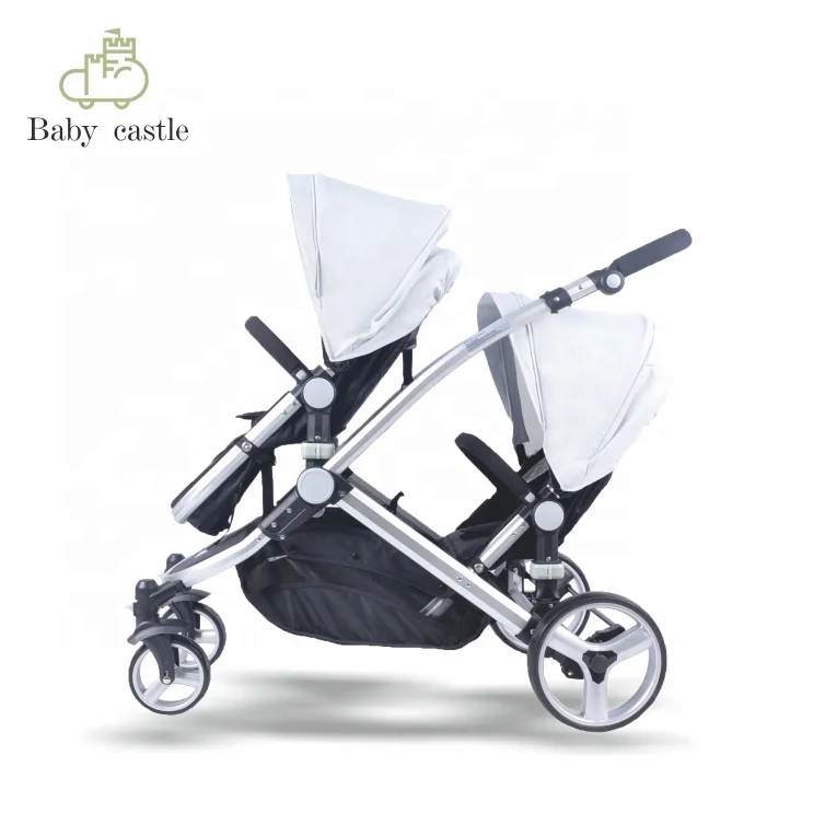 new two seats  Muti-functional 2 in 1baby pram baby buggy joggy twin baby stroller with EN1888 AND As/nz2088