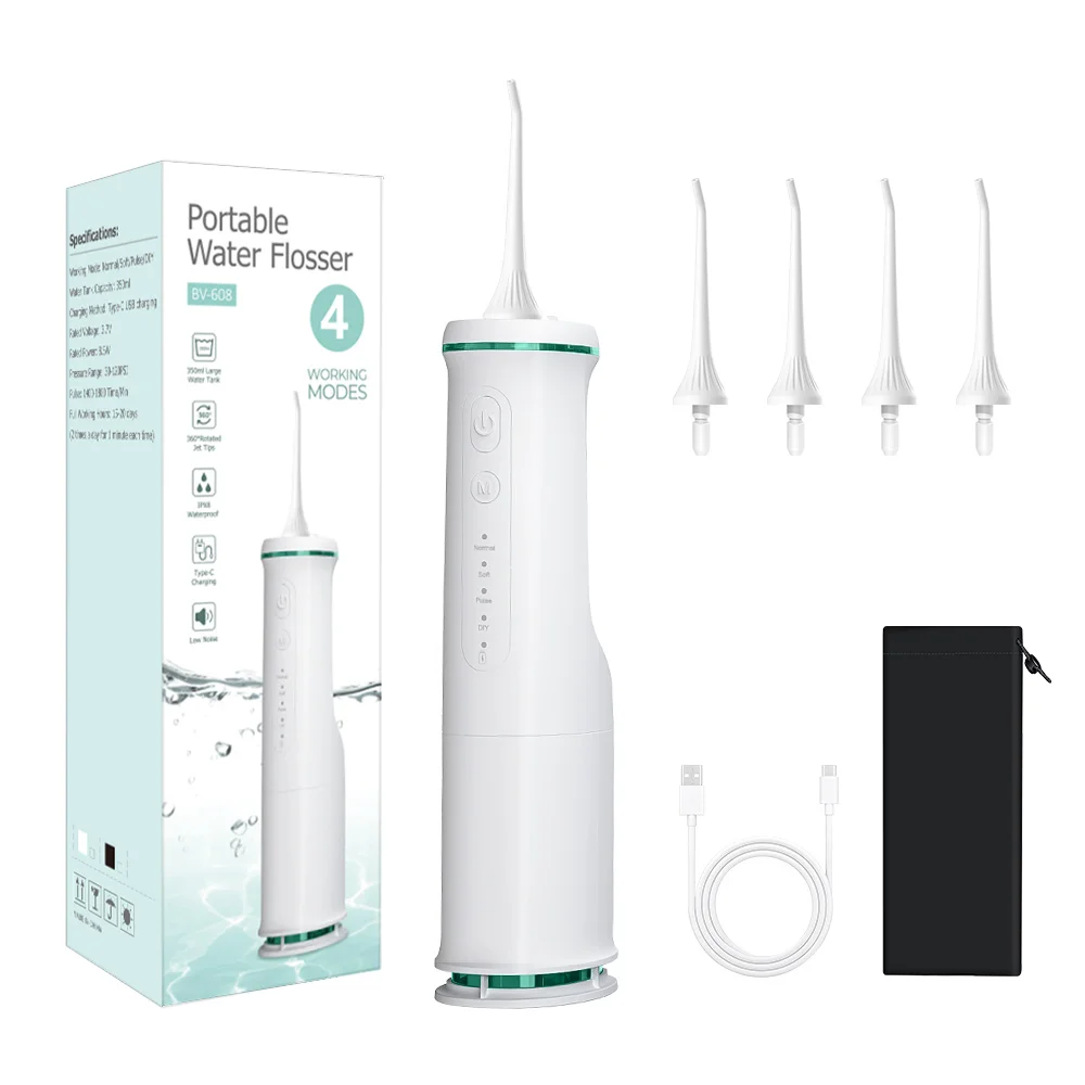 Портативный IPX7 водонепроницаемый мощный аккумулятор электрический ирригатор для Чистки Зубов Стоматологический Ирригатор полости