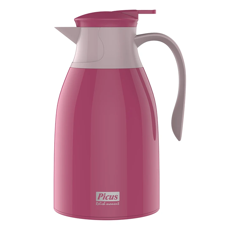 1L Thermos Jug Water Vacuum Kettle Vacuum Flask Glass Inner PP Outer Vacuum Flasks & Thermoses Keeping Drink Hot Cold 12-24hrs