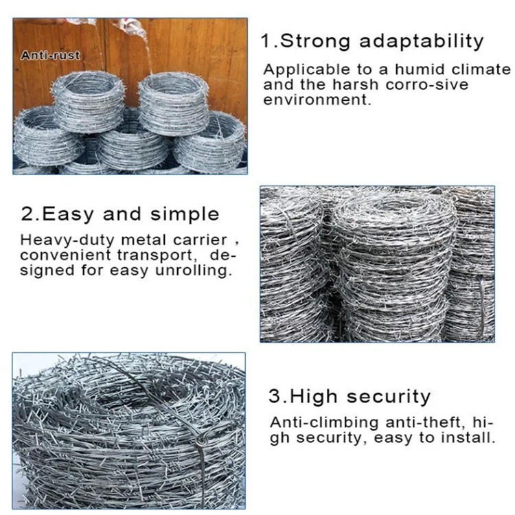 Factory Outlet Barbed Wire/ Razor Wire / Galvanized or PVC Coated/ 500kgf