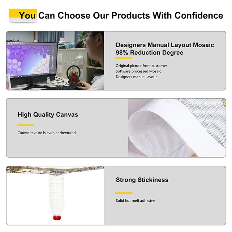 Professional manufacturer Wholesale custom DIY 5d diamond painting kit Wall art diamond mosaic flowers