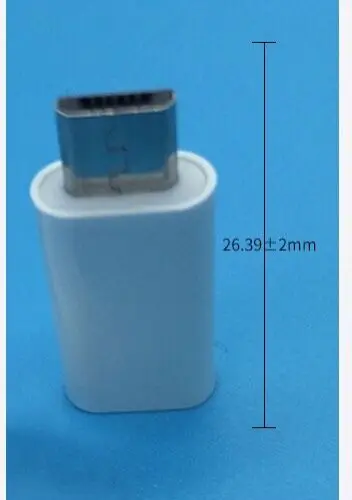 Black/White Micro usb 5pin male to USB Type C female data charge with otg function adapter