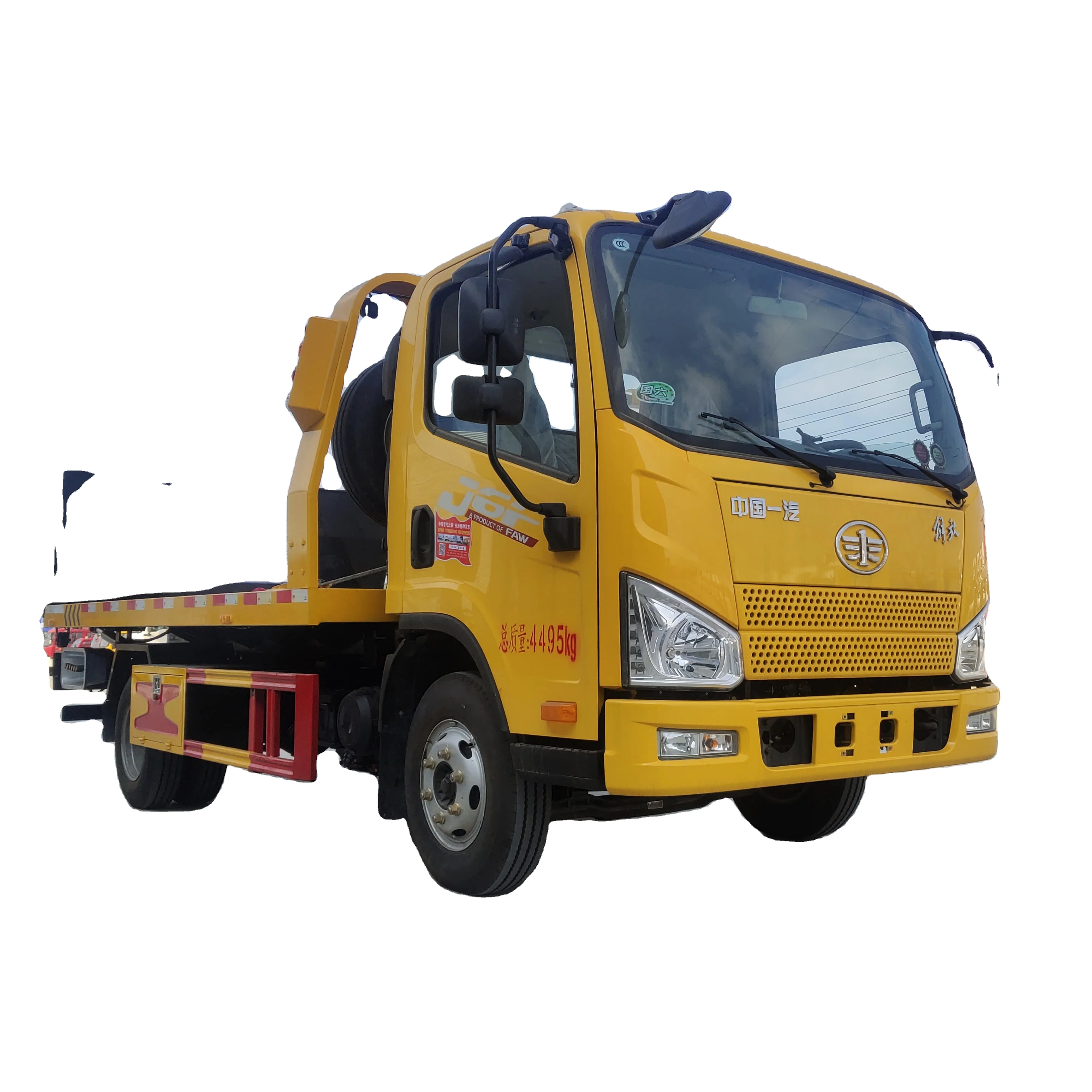 FAW 4t 5t Flatbed Wrecker Towing Tow Truck heavy duty tow truck