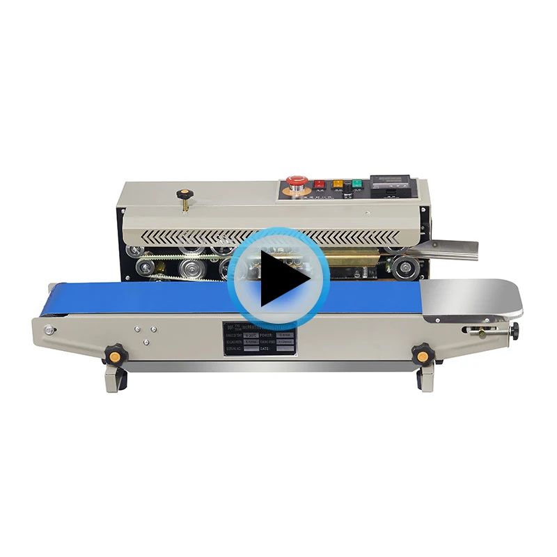DBF770A Plastic Bag Sealing Machine Horizontal Continous Band Sealer Machine  Sealing Machine