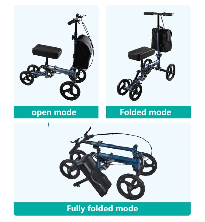 Medical Rehabilitation For Broken Leg Supplies Mobility Healthy Care Lightweight Moving Disabled Knee Rollator Walker Scooter