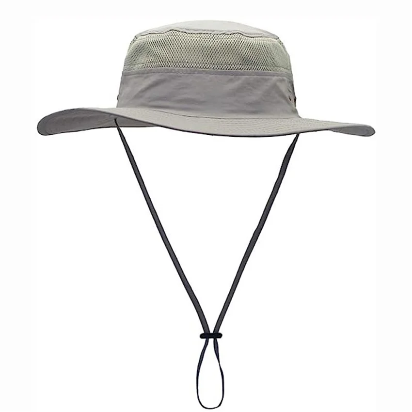 Custom sun protection mesh cap quick dry outdoor sun hat bucket hats for men and women