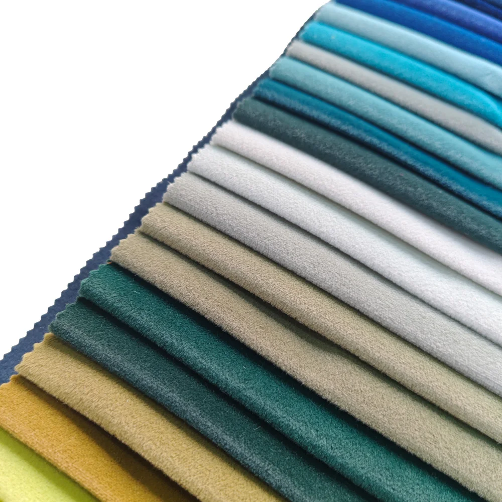 Wholesale Blackout Cotton Plush Velvet Curtain & Upholstery Fabric Yarn Dyed Silk Viscose Glitter Tulle Mesh Home Decor lining