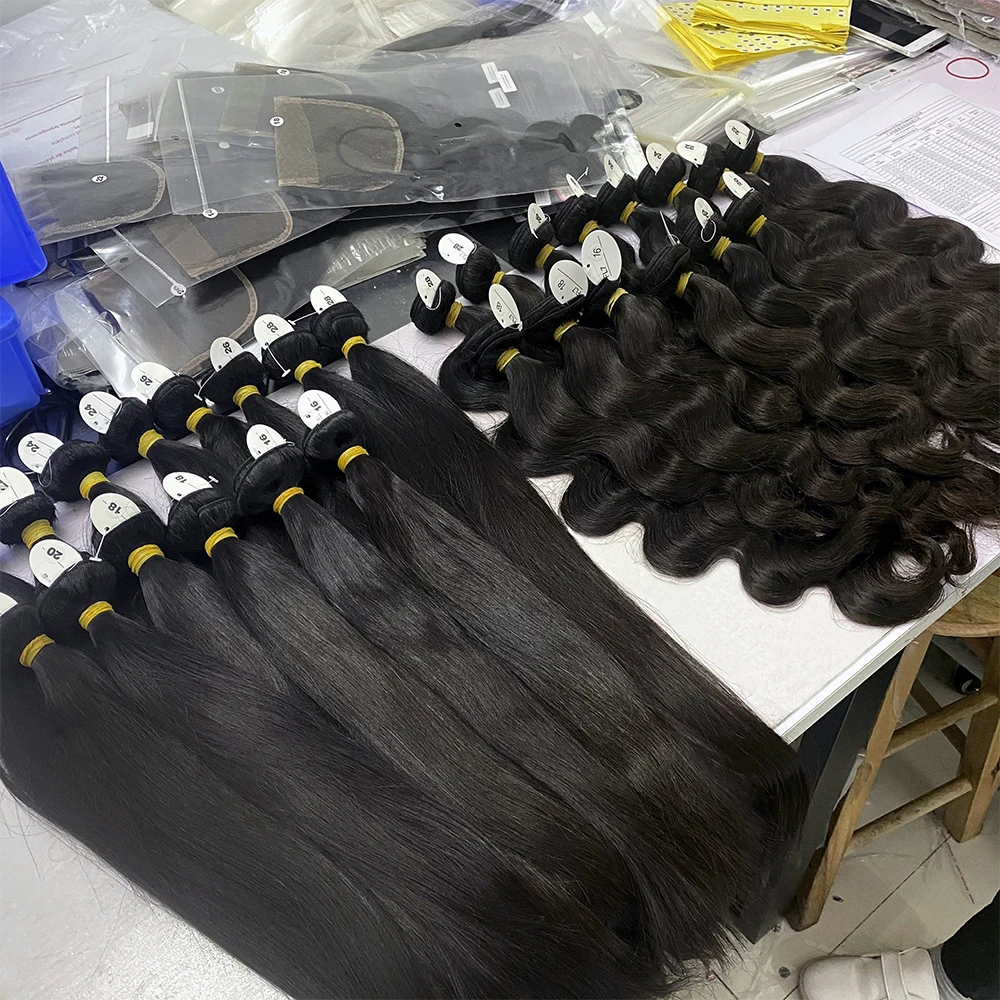 wholesale virgin hair vendors,Brazilian human hair extension 100% natural,Straight Wave Human Hair Bundle for black women