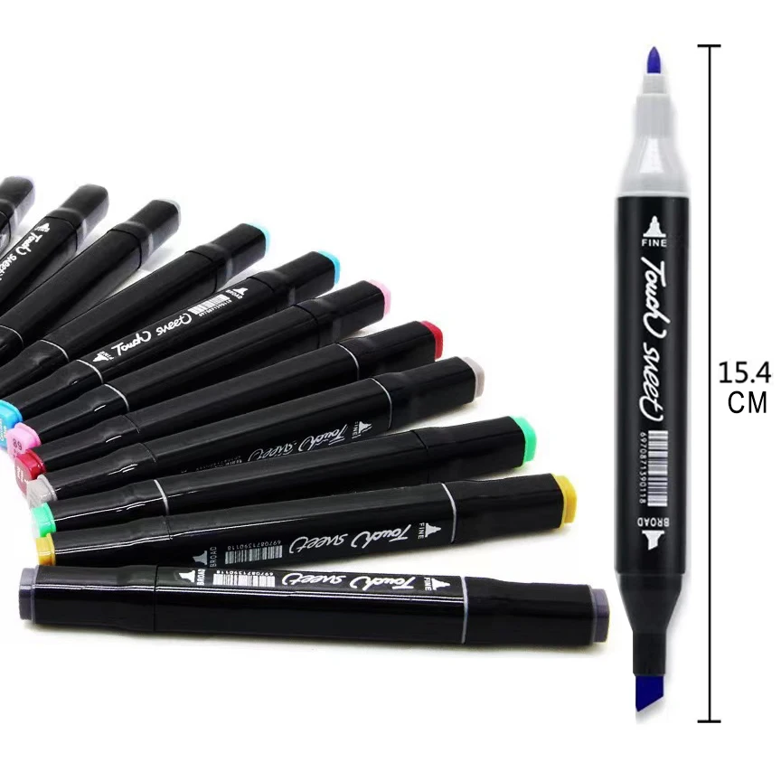 80 color customizable dual tip alcohol markers set