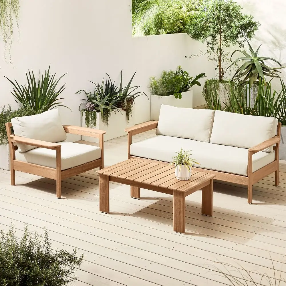 patio garden sets furniture hot sale wholesaler teak rattan outdoor sofa_0