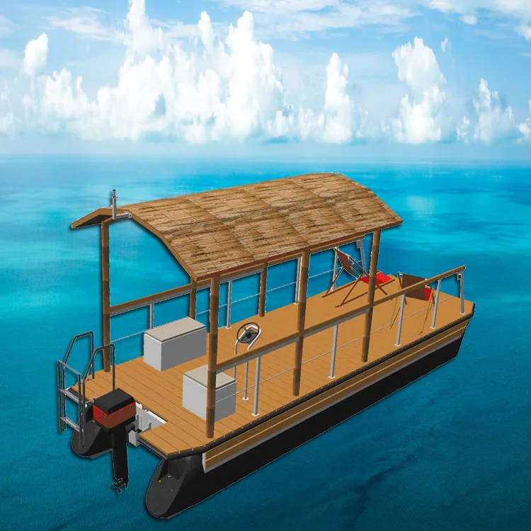 Roto molding plastic pontoon float plastic working boat pontoon floats for sea party boat luxury pontoon