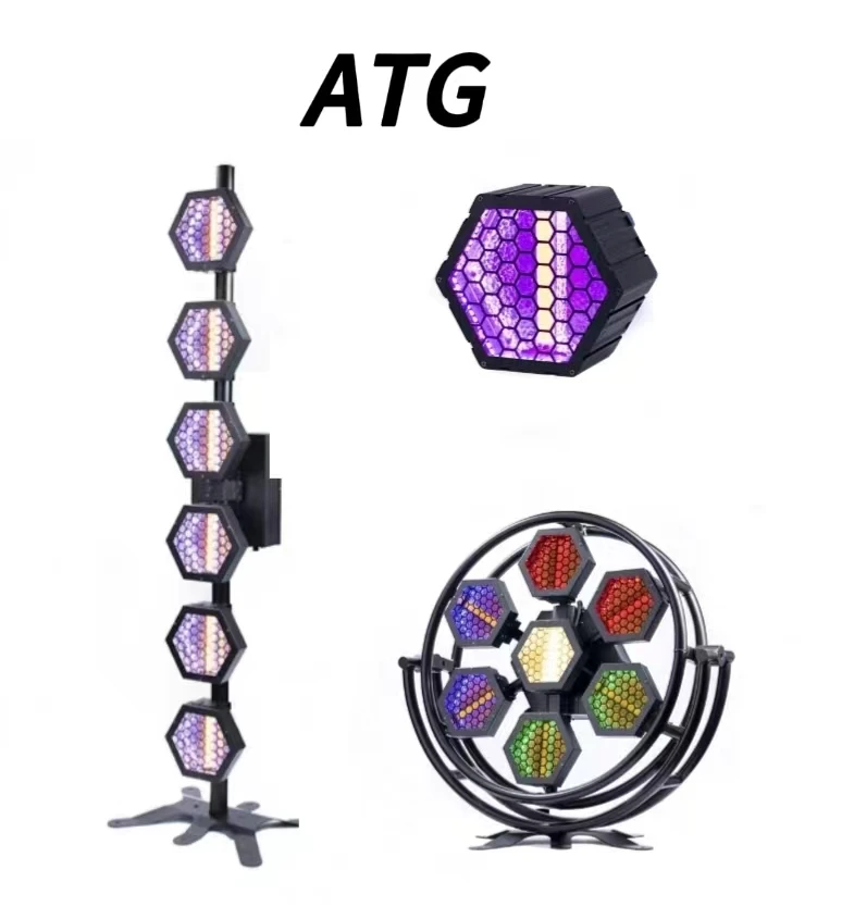 DMX Controlled LED RGB Single Retro Light Versatile Background Effect Illumination for Enhanced Atmospheric Ambience