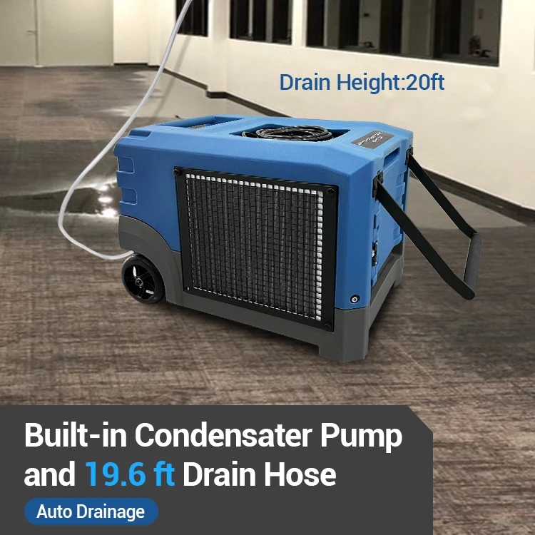 Top Sale AU 90 Liters Portable Air Drying Commercial Water Damage Restoration Rental Dehumidifier
