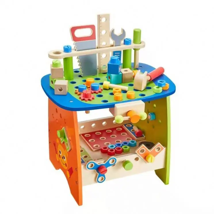Amazon hot sale Tool Bench Set Kids Toy Play Workbench Wooden Construction Bench Toy for Boys Girls 3 Year Old and Up