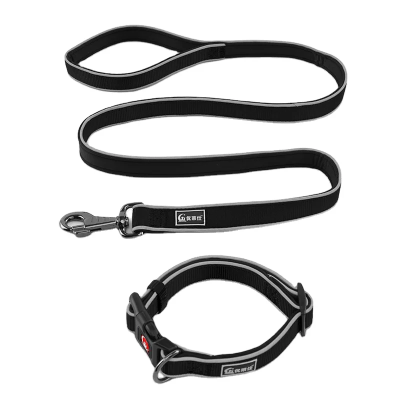 New Design Shape Handmade Braided Nylon Webbing Dog  Leashes and Leads Custom Logo for Big Dogs