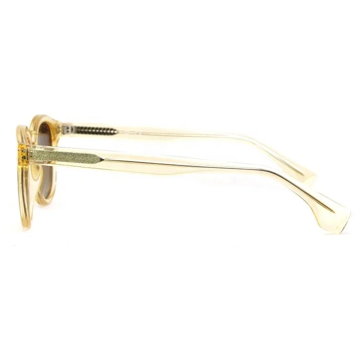 
Unisex Fashion Round Polarized Injection Acetate Sunglasses 