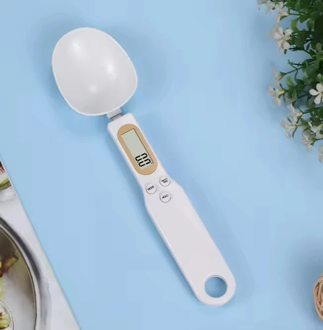 Digital 500g Measuring kitchen Spoon Portable Digital Kitchen Plastic Weight Measuring Scoop With LCD Display Spoon