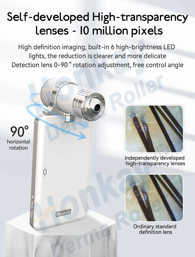 Portable Face Skin Diagnostics Analyzer Facial Tester Scanner Magic Face Mirror Device Scalp HD Detector Skin Analysis Machine