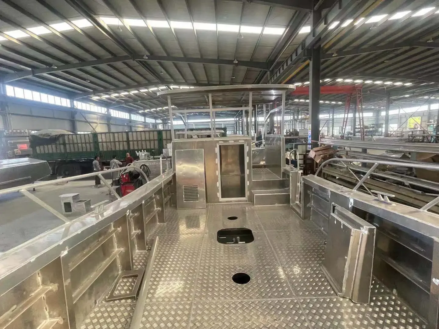 Landing Craft And Passengers Boat  15M Aluminum Landing Barge Boat  Landing Craft Boat.