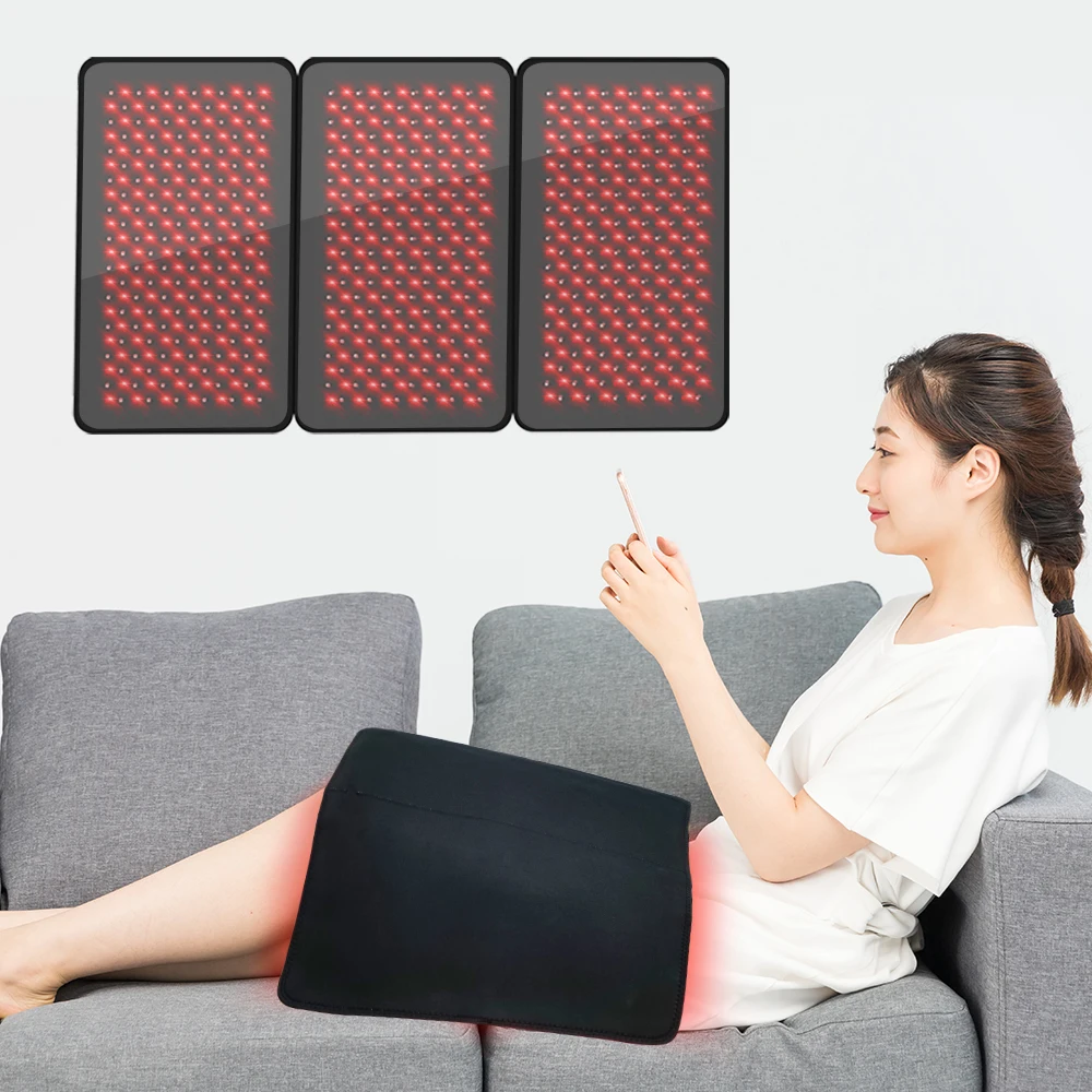 Suyzeko Clinic 660nm 850nm Physical Reducing Neck Pain Muscle Relaxing Led Red Light Therapy Belt