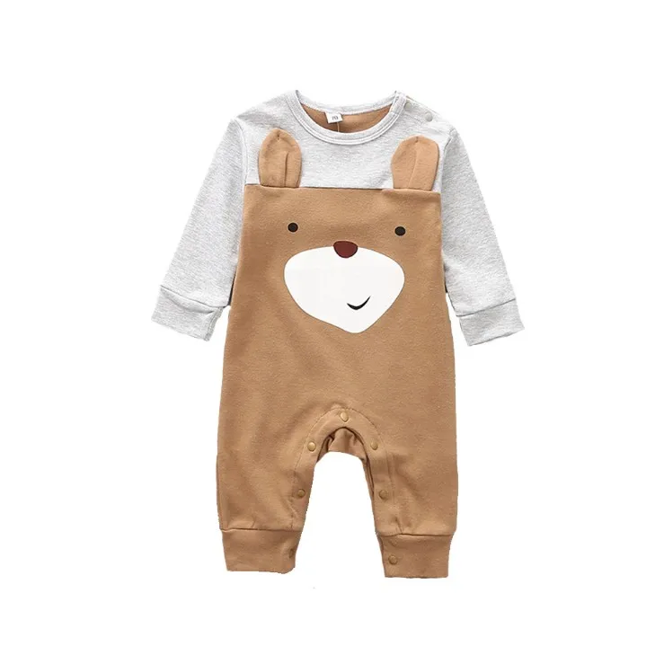 High quality 100% cotton baby romper with lovely 3D pattern design