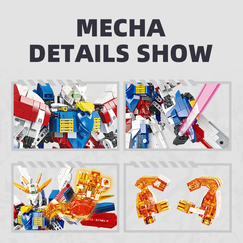 kids assembly robotic toys diy stacking toys building block sets smart toys for kids educational Assemble robot mecha models