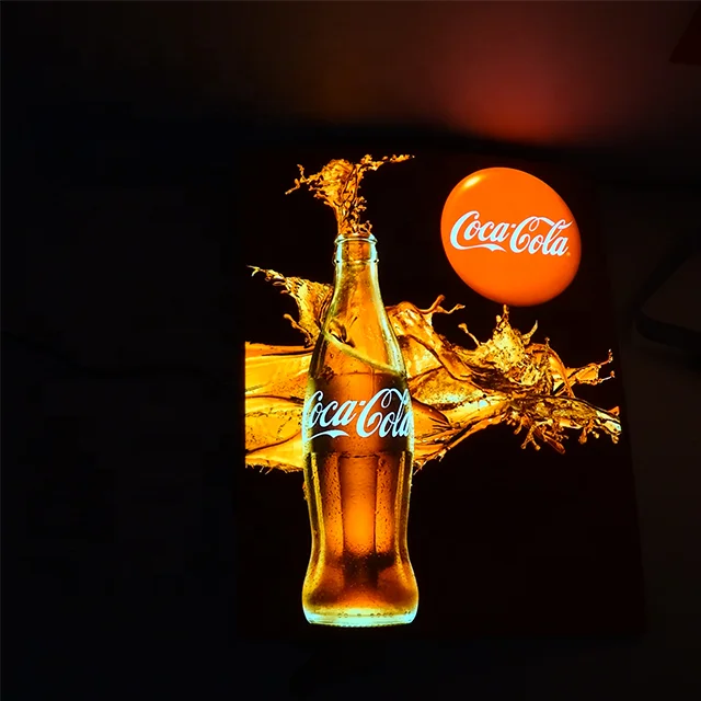 original manufacture supply EL cold light source advertise box advertisement panel advertising app control or program control